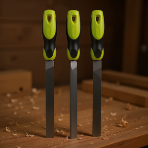 Juego de 3 Cinceles con Mango Verde Lima y Hojas de Acero, Herramientas para Trabajar la Madera - Product Image 3