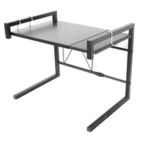 Support de comptoir en acier au carbone pour vaisselle, support de cuisson du riz, étagère métallique pour four à micro-ondes, type sur pied, écologique