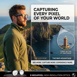 Lunettes de <span class=keywords><strong>traduction</strong></span> intelligentes M89-S 8MP, <span class=keywords><strong>traduction</strong></span> <span class=keywords><strong>instantanée</strong></span> multilingue, double caméra, enregistrement vidéo 4K, assistant IA, vente en gros - Product Image 2