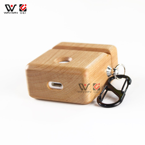 Hecho de madera de la tapa de carga inalámbrica para Airpod auriculares funda protectora - Product Image 5