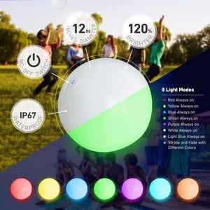 Strand bälle für Kinder mit <span class=keywords><strong>8</strong></span> Licht modi, Pool <span class=keywords><strong>Beach</strong></span> Games Balls für Outdoor-oder Indoor-Aktivitäten, Glow in The Dark Pool <span class=keywords><strong>Beach</strong></span> - Product Image 3