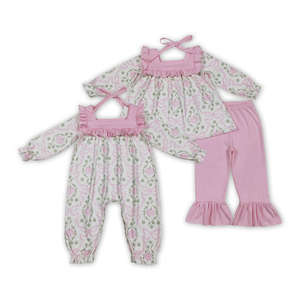 Nouveau design de barboteuse à manches longues avec volants et citrouilles pour nouveau-nés prêt à expédier pour bébés filles style automne - Product Image 6