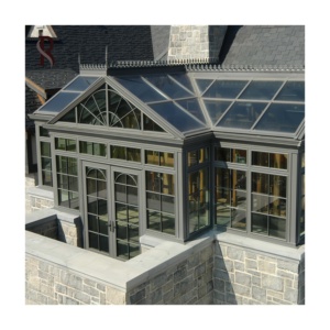 Véranda américaine en aluminium de qualité supérieure prête à installer OEM <span class=keywords><strong>Rising</strong></span> Sunrooms en aluminium Maisons en verre avec prix d'usine - Product Image 4