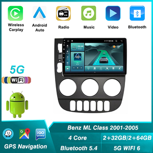 <span class=keywords><strong>Autoradio</strong></span> Android Carplay pour TBenz Classe M <span class=keywords><strong>W163</strong></span> ML 2001-2005 2 DIN Stereo Car GPS Navigation Multimedia Head Unit - Product Image 2