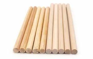 عصا الخيزران خشبية مستديرة عصي خشبية خشبية قضيب وتد خشبي - Product Image 5