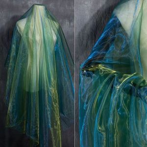 Tela de Organza Iridiscente con Degradado de Dos Tonos, 100D, Tejido Plano, para Disfraces de Escenario y Ropa de Actuación - Product Image 5