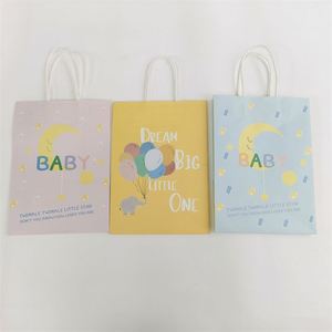 KUAIMA 22*11*27cm Wholesale Custom Print Logo Luxury Candy <b>Boxes</b> <b>Treat</b> Favor Gift Paper Bags for Baby Shower - Product Image 6