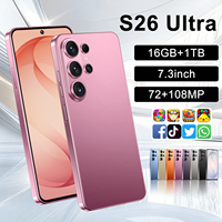 Smartphone S26 Ultra 5G Konfigurasi Tinggi Deca Core 16GB+1TB Memori Flash Siaga 5G Dual SIM Kualitas Lebih Baik Grosir Ponsel
