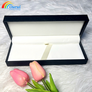 Luxury Rigid Paper Gift <b>Box</b> Custom Brand <b>Pen</b> Packaging <b>Box</b> Ribbon Lined Cardboard <b>Box</b> for Business Promotion - Product Image 4