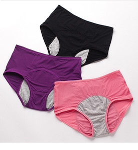 2024 donna taglio alto maglia incontinenza biancheria intima funzionale imbottitura Extra mutandine mestruali - Product Image 1