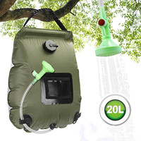 Sac de douche solaire durable de 20L pour les activités de plein air Portable Beach Hiking Climbing Camping Bath Products