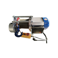 Machine de levage à moteur puissant huile corde noire 500kg 1000kg 30 mètres câble en acier KCD treuil électrique palan élévateur