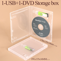 WEISHENG Boîte de rangement multi-USB personnalisée avec logo, étui de rangement pour Blu-ray avec support DVD, étui de voyage pour clé USB