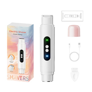 Épilateur rechargeable à double tête XBH pour l'épilation du <span class=keywords><strong>visage</strong></span> et du corps, <span class=keywords><strong>rasoir</strong></span> électrique indolore pour femmes avec lames jumelles - Product Image 1