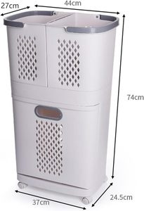 Creative <b>Baskets</b> <b>Bathroom</b> Plastic Organizer Storage Holders & Racks Rolling Laundry Storage <b>Basket</b> <b>for</b> Household - Product Image 3