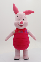 Costume de cochon gonflable en peluche portable pour humain, tenue de mascotte animale mignonne pour la décoration de festival