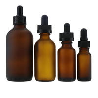 Flacons compte-gouttes en verre Boston transparent, ambré, vert 15ml/30ml/60ml/120ml (1oz/2oz/4oz/8oz) sérigraphiés, certifiés ISO9001, essentiels