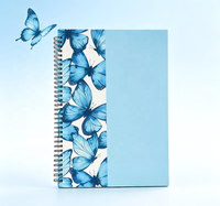 Carnet à spirales personnalisé, ligné, reliure spirale, pour usage scolaire et professionnel, couverture en papier personnalisable, papeterie de bureau pour étudiants