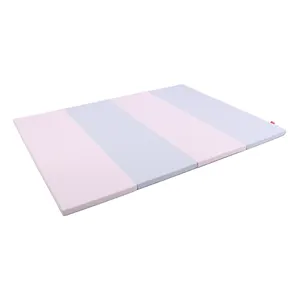 200cm*120cm blue pink Children EPE foam four folding play mat