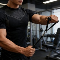 T-shirt de compression tricoté sur mesure pour homme, haute élasticité, séchage rapide, respirant, sans coutures, pour la course et le fitness