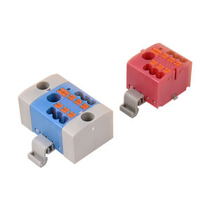 블루 레드 그레이 화이트 컬러 코드 터미널 블록 3273002 3273528 3273724 자동화 구리 터미널 블록 DIN 레일 커넥터 - Product Image 1