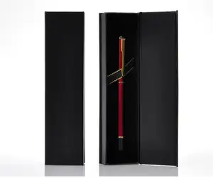 Long Narrow Black Paperboard Luxury Recyclable Paper Pen Gift Box Package Pen Box