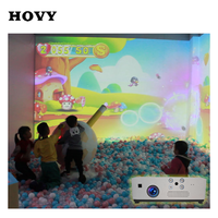 HOVY Jeu de fléchettes interactif immersif professionnel avec projecteur mural pour enfants