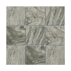 Pierre verte claire, 97x97mm 4x4 pouces, porcelaine mate pour salle de bain, <span class=keywords><strong>douche</strong></span> murale, <span class=keywords><strong>sol</strong></span> de piscine, carrelage mosaïque <span class=keywords><strong>antidérapant</strong></span>, populaire - Product Image 1