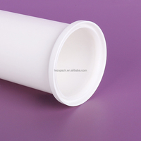 Bouteille vide blanche de stockage de dentifrice de 120g, bouteille de pompe en plastique, récipient de pâte de dent sous vide