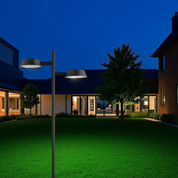 Lampe de jardin à LED Colonne de protection Lampe de rue décorative en aluminium pour l'extérieur Poteaux de jardin à LED