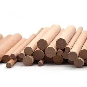High quality wooden round shape dowel rods and stick
