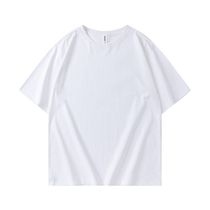 เสื้อยืดคอตตอนเชนิลล์ปักลายแบบกำหนดเอง 100% สำหรับผู้ชาย ทรงโอเวอร์ไซส์ แขนสั้น คอโอ แบบลำลอง - Product Image 4