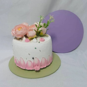Customized Color Round or <b>Rectangle</b> 8 10 12 Inch for Wedding Wrapped Edge MDF <b>Cake</b> <b>Board</b> - Product Image 4