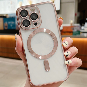 Per caso 16PROMAX elettrolitico trasparente senza fili ricarica magnetica di aspirazione della coda del telefono custodia <span class=keywords><strong>iphone</strong></span> 14 <span class=keywords><strong>13</strong></span> 12 11promax - Product Image 6