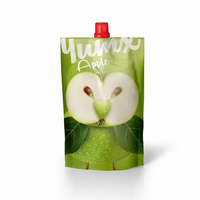 Bec transparent écologique Doypack sac alimentaire 100ml-300ml pochette de jus réutilisable étanche à l'humidité odeur caractéristique chaleur CPP pour l'eau