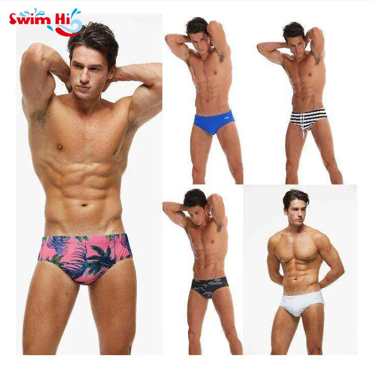 Bañador elástico personalizado para hombre, ropa de baño, bañador de playa, pantalones cortos de baño