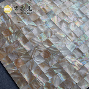 Carrelage de mosaïque en coquille d'ambre naturel de forme carrée avec lustre pour mur intérieur dosseret meubles cuisine salle de bain douche décor - Product Image 3