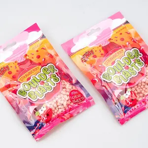 Strawberry Flavor Small Particles Gummy Compressed Chew Candy Sweet Fruity Bag Sweet Sour Soft Candy Multi-colored Normal HACCP