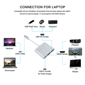 4k USB3.0 PD <span class=keywords><strong>3</strong></span> trong <span class=keywords><strong>1</strong></span> <span class=keywords><strong>HUB</strong></span> <span class=keywords><strong>USB</strong></span> thích ứng <span class=keywords><strong>3</strong></span>-in-<span class=keywords><strong>1</strong></span> cổng USBC USB3.0 <span class=keywords><strong>USB</strong></span> <span class=keywords><strong>HUB</strong></span> Loại C <span class=keywords><strong>3</strong></span> trong <span class=keywords><strong>1</strong></span> thiết kế mới <span class=keywords><strong>USB</strong></span> por <span class=keywords><strong>Hub</strong></span> - Product Image 5