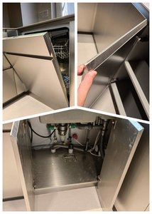 Micro Modern <strong>Kitchen</strong> Cabinet Solutions Wall-Mounted Hanging Units &amp; Free-Standing Pantries for Studios with Faucet Accessory - Product Image 4