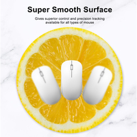 Aangepaste Vorm Citroen Schijfje Mousepad Sublimatie Afdrukken Grappig Fruit Rond Ontwerp Voor Gaming Kantoor Creatieve Geschenken