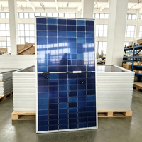 Panneaux solaires monocristallins 430-450W, modules photovoltaïques haute efficacité bifaciaux, fabrication OEM en Chine, directement de l'usine, verre brillant
