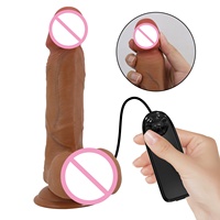 Dildo vibrant réaliste ultra-doux de la marque BAILE, fonctionnant sur piles avec télécommande, jouet sexuel pour adultes pour la masturbation féminine