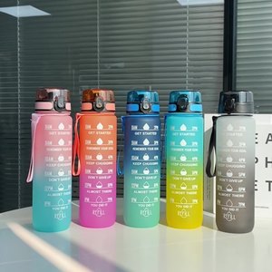 Portable Plastic Gym Cup High-Temperature Insulated Sports Water Bottle Travel Outdoor Colorful Logo Camping Coffee Drinking - Product Image 5
