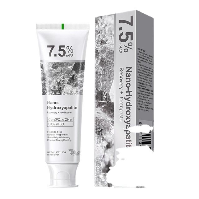 Croent 7.5% Nanohydroxyapatite Travel Size Toothpaste Vitamin C Whitening Dry Face Nose Periodontal Care Enamel Strengthening