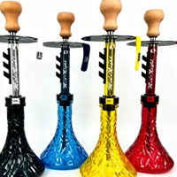 Chicha de luxe de style européen, Narguilé Qalyan El Bomber Cachimba NURBURGRING, ensemble complet 62cm, en acier inoxydable 304 russe