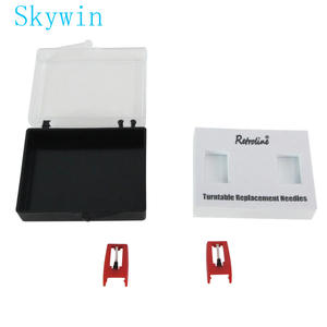 Agujas de repuesto Retroline para tocadiscos, estilo Ruby, juego de dos piezas para accesorios de reproductores de discos de vinilo - Product Image 2