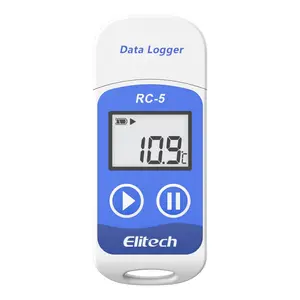 Rc-5 Display Lcd Usb 32000 punti catena del freddo Pdf parola Excel uscita File Usb temperatura registratore registratore dati temperatura