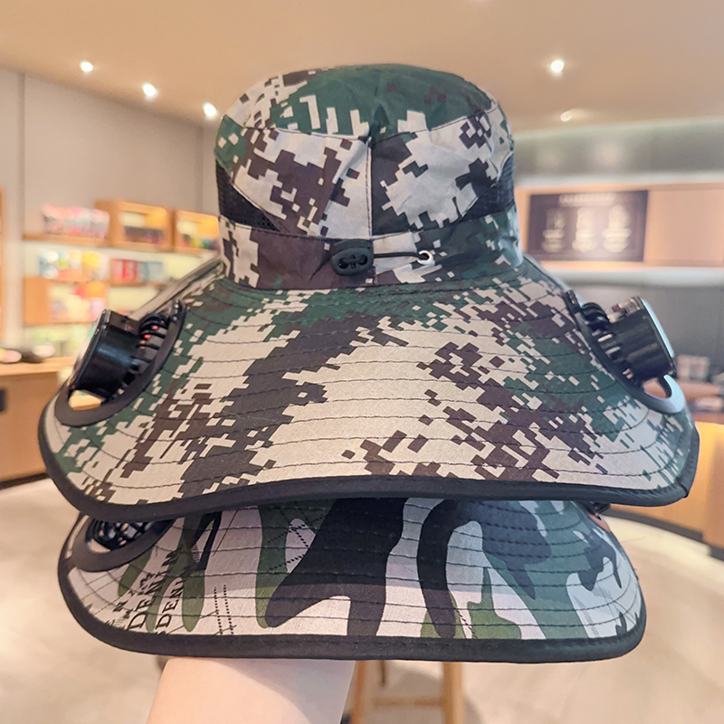 Wide Brim Best Cooling Hats Wide Brim Hat With Solar Powered Fans