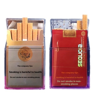 Trường hợp thuốc lá nhựa với rõ ràng có thể sạc lại nhẹ-Tích hợp chống mùi và thiết kế sẵn sàng du lịch (hỗ trợ OEM) - Product Image 2